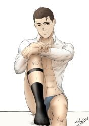 abs android bara biceps clothing detroit:_become_human male male_only manly muscular_male pecs rk900 underwear wyatt_wu1020