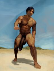 ali_abdul big_penis completely_nude flaccid male_only naked naked_male nude penis solo solo_male squid_game zenpei