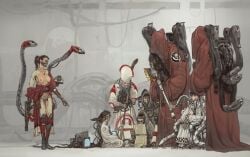 1girls adeptus_mechanicus cybernetics female mossa mossacannibalis techpriest warhammer_(franchise) warhammer_40k