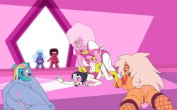 bismuth_(steven_universe) cartoon_network diamond_authority futanari gem_(species) jasper_(steven_universe) pearl_(steven_universe) ruby_(steven_universe) sapphire_(steven_universe) steven_universe