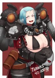 1girls adepta_sororitas alternate_version_available artist_ artist_request english_text female imperium_of_man power_armor sister_of_battle tagme_(artist) text warhammer_(franchise) warhammer_40k