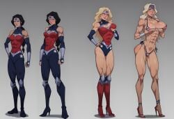 1girls ai_generated american_flag_bikini big_breasts bikini bimbo bimbo_body bimbo_lips bimbofication black_hair_female blonde_hair blue_eyes breasts breasts_expansion bubble_ass corrupted corruption dc dc_comics diana_of_themyscira diana_prince earrings fdpdablizzard998 fellatio_gesture female high_heel_boots high_heels hypnosis justice_league justice_league:_war makeup mind_break personality_change pink_lips platinum_blonde_hair pussy_juice pussy_juice_drip slutty_pose stiletto_heels superhero superheroine tanned tanned_skin thick_thighs thong tiara transformation transformation_sequence very_high_heels wonder_woman wonder_woman_(series)