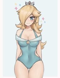 breasts female female_only mario_(series) nintendo pointy_chin princess_rosalina purrlucii solo super_mario_galaxy swimsuit tagme