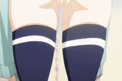 1girls animated anus ass female mind_control panties possession pussy pussy_juice pussy_juice_on_panties screencap stockings striped_panties sweater tagme tamashii_insert undressing wet_panties yui_takahashi yui_takimichi