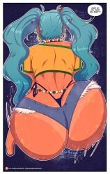 1girls ascended_cake ass ass_shake big_ass booty_shorts bouncing_ass bra brazil brazilian brazilian_female brazilian_miku bubble_butt daisy_dukes dat_ass dialogue ear_piercing earrings fat_ass female female_only hatsune_miku huge_ass jean_shorts large_ass latin_american_hatsune_miku_(meme) motion_lines panties piercing shaking_ass shirt shoes shorts solo sweat sweaty_ass sweaty_body tanline tanned tanned_skin text thick_ass thick_thighs thong thong_straps twerking vocaloid wide_hips