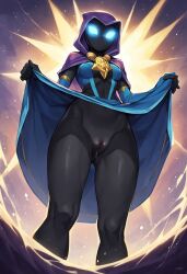 1girls ai_generated dark-skinned_female pussy skylanders star_strike_(skylanders)