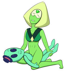 female_masturbation gem_(species) grinding masturbating masturbation peridot_(steven_universe) pussy solo sovietstingray steven_universe