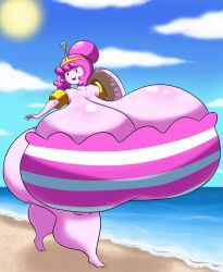 1girls adventure_time beach bikini breasts_bigger_than_head breasts_bigger_than_torso enormous_ass hyper hyper_ass hyper_breasts massive_breasts princess_bubblegum solo_female tagme voodoofus