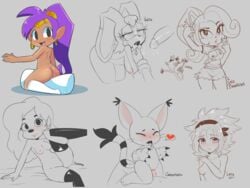 6girls bandicoot blush breasts canine coco_bandicoot crash_(series) crash_bandicoot crash_bandicoot_(series) crossover digimon disney fairy_tail feline fellatio female gatomon goof_troop hearlesssoul heart human lagomorph levy_mcgarden male mammal marsupial nipples nude oral penetration penis pillow pillow_riding rabbit roxanne_(goof_troop) sex shantae shantae_(character) smooth_skin sonic_(series) straight v vaginal_penetration vanilla_the_rabbit