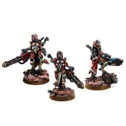 3girls adeptus_mechanicus female female_only functionally_nude functionally_nude_female gun imperium_of_man miniature multiple_girls photo photography_(artwork) skitarii techpriest warhammer_(franchise) warhammer_40k