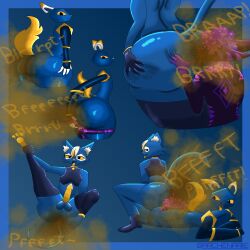 absurd_res anal anthro archenarie ass asterion_(archenarie) big_butt e621 esix facesitting fart fart_fetish fart_sniffing farting_on_another farting_on_face genitals hexagon hexerade hi_res male male/male mascot oral penis rimming sex sitting_on_another sniffing