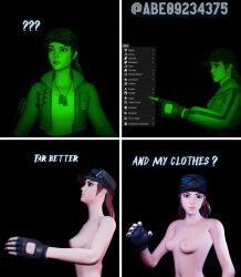 cloud_striker_(fortnite) female female_only fortnite fortnite:_battle_royale meme nude_female