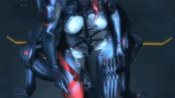 3d animated big_ass big_breasts bodysuit breasts_focus crossed_legs female female_only french high_heels huge_breasts metal_gear_rising mistral_(metal_gear_rising) perfect_body pink_hair sitting thick_thighs thighhighs video_game_character