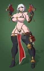 adepta_sororitas belly_button_piercing big_ass big_breasts big_butt bikini_armor blue_eyes bolter book choker collar ear_piercing earrings grenade grenades gun human large_ass large_breasts large_butt long_legs lugar00 navel_piercing nose_piercing pistol purity_seal revealing revealing_clothes scar scars short_hair sister_of_battle skimpy skimpy_clothes skull tattoo thick_ass thick_thighs thighhighs warhammer_(franchise) warhammer_40k weapon white_hair