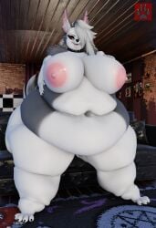 ass belly belly_expansion belly_overhang big_belly big_breasts big_butt breasts canid canid_demon canine demon expansion female furniture hellhound helluva_boss hi_res huge_belly huge_breasts huge_butt huge_thighs hyper inflation living_room loona_(helluva_boss) loona_(samzan) morbidly_obese morbidly_obese_female mythological_canine mythological_creature mythology navel nude nude_female obese obese_female overweight overweight_female sitting slightly_chubby sofa solo tall thick_thighs vep125 weight_gain