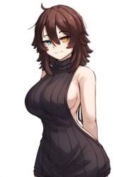 ai_generated hismajestyii novelai seiko_tanaka_(hismajestyii) sideboob sweater virgin_killer_sweater