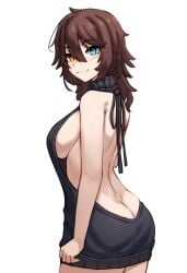 ai_generated hismajestyii novelai seiko_tanaka_(hismajestyii) sideboob sweater virgin_killer_sweater