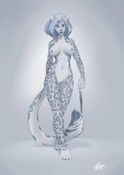 anthro breasts feline female looking_at_viewer mammal nipples nude omesore pussy solo standing wide_hips