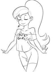 1boy androgynous bad_id bad_tumblr_id canon_crossdressing crossdressing disney femboy girly inuyuru latina long_hair marco_diaz monochrome princess_marco rough_sketch sketch solo star_vs_the_forces_of_evil trap