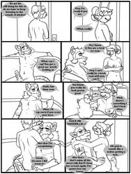 annoyed anthro antlers ass balls bovine breasts buttjob caprine coffeeandjack comic coming_apartments dialogue diri duo eddy english_text erection facial_piercing female fur genital_piercing goat hair horn humanoid_penis humor long_hair male mammal marsupial mizukiki monochrome nipples nose_piercing nose_ring nude open_mouth opossum penis piercing rodent seductive sex smile sofa speech_bubble straight tattoo text