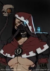 1girls adeptus_mechanicus chocker female girogi servo-skull techpriest warhammer_(franchise) warhammer_40k