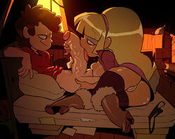 2016 aged_up balls bangs bed bedroom big_hair bigdad blonde_hair blue_eyes blunt_bangs boots bottomless bottomless_male bottomless_skirt breasts breasts_out brown_eyes brown_hair cleavage clitoral_hood clitoris clothed_female clothed_sex detailed_background dipper_pines disney disney_channel evening exposed_breasts exposed_pussy eye_contact eyebrows_visible_through_hair eyelashes eyeshadow fanon_couple female foreplay fur-trimmed_boots fur_boots gravity_falls hand_on_hip hand_on_penis heel_boots high_heel_boots hoop_earrings huge_cock inside jacket licking licking_penis light-skinned_male light_skin long_hair looking_at_another looking_at_each_other looking_at_partner lying_on_back lying_on_bed lying_on_side male mat messy_room mouth_on_penis pacifica_northwest penis pussy retracted_foreskin saliva sex skirt smooth_skin socks stockings straight straight_hair tan-skinned_female tan_body tanline thighhighs thighs thong_removed tongue tongue_on_penis tongue_out vein veiny_penis very_long_hair visible_pussy