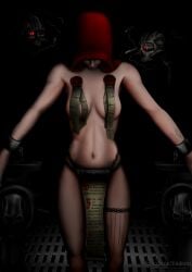 1girls adepta_sororitas excruciator female imperium_of_man purity_seal servo-skull sister_of_battle sister_repentia text warhammer_(franchise) warhammer_40k