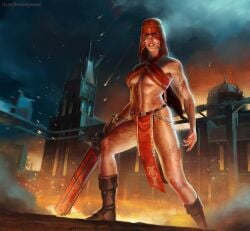 1girls adepta_sororitas blessedandpossesed female functionally_nude imperium_of_man sister_of_battle sister_repentia warhammer_(franchise) warhammer_40k