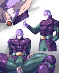 bara blush dragon_ball dragon_ball_super fellatio full_body hit_(dragon_ball) interspecies licking male male_only muscle nude penetration saliva sex sweat tagme udimushi_(artist) yaoi