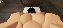 1girls 3d big_breasts breasts cabin glasses headless ivory_678 missionary_position nipples nude pov roblox robloxian self_upload tagme tan_skin