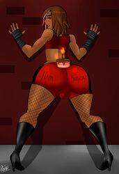 1boy androgynous ass big_ass birthday_cake dark-skinned_femboy dark-skinned_male dark_skin dat_ass eyeshadow femboy fishnet_stockings girly high_heels joaquin_(pranky) lipstick makeup male male_only nail_polish pranky solo tagme trap