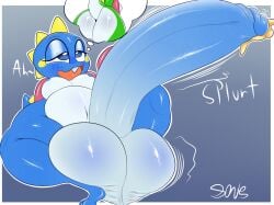 anthro ass balls belly big_balls big_belly big_butt big_penis blue_body blue_glans blue_nipples blue_skin blush blush_lines bob_(bubble_bobble) bodily_fluids brother_(lore) brothers_(lore) bub_(bubble_bobble) bubble_bobble bubble_dragon colored_cum cum dragon duo ejaculation eyelashes genital_fluids genitals glans half-closed_eyes hand_on_penis hi_res huge_balls huge_butt huge_cock hyper hyper_balls hyper_genitalia hyper_penis imagination incestuous_voyeur_(lore) male male/male moan moobs multicolored_body mythological_creature mythological_scalie mythology narrowed_eyes navel nipples open_mouth penis plushtrapboyuwu prehistoric_species presenting presenting_balls presenting_penis raised_tail rear_view saggy_balls scalie sharp_tooth sibling_(lore) side_moob sitting spikes spikes_(anatomy) splurt spread_legs spreading spurting_sound_effect square_enix tail taito teeth thick_thighs thinking thinking_about_another thought_bubble throbbing throbbing_balls throbbing_penis two_tone_body unusual_bodily_fluids unusual_cum unusual_genital_fluids white_balls white_body white_genitals white_penis white_skin wide_hips yellow_cum