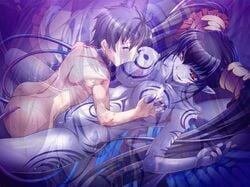 1boy 1girls all_the_way_through anal animated artist_request black_hair blue_tentacles blush breast_grab breast_sucking breasts cg closed_eyes collar cum cum_in_mouth cum_in_pussy cum_inside ejaculation excessive_cum fellatio female from_behind gif humansub long_hair male malesub missionary open_mouth oral paizuri part_pov penetration penis purple_tentacles pussy red_eyes sex short_hair slave_collar slideshow spread_legs tentacle tentacle_on_male tentacles_on_male vaginal_penetration video_games violated_hero wide_eyed wide_hips