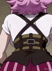 1girls ai_generated animated back_view backside big_ass big_booty clothing female female_only gif ginny_(one_piece) gloves jabbaman58 one_piece pink-haired_female pink_hair seductive shaking_ass shaking_butt twerk twerking