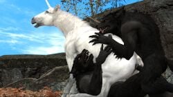 3d_(artwork) anal anal_sex animal_genitalia anthro anthro_on_feral anthro_penetrating anthro_penetrating_feral bodily_fluids canid canine canis cowgirl_position digital_media_(artwork) equid equine equine_genitalia female feral feral_penetrated from_front_position genitals group group_sex hand_on_tail hi_res horn horse looking_pleasured male male/female mammal mythological_canine mythological_creature mythological_equine mythology on_bottom on_top outside outside_sex penetration quadruped renderswithwolves sex skyrim_werewolf source_filmmaker_(artwork) tail threesome tongue tongue_out trio unicorn vaginal_penetration werecanid werecanine werecreature werewolf wolf zoophilia