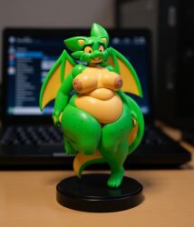 1girls 3d 3d_model ai_generated belly big_areola big_breasts big_nipples breasts chubby chubby_female dragon female female_focus female_only huge_areolae huge_nipples marilin_(inkplasm) potion potion_bottle realistic shortstack solo solo_female