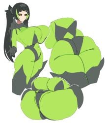 1girls amber_eyes arched_back armor back_view backboob big_breasts bile_titan black_hair black_sclera breedable_hips cleavage clothing_request collage cuisse cuisses female female_only front_view gauntlet gauntlets gorget green_body green_hair green_skin grey_armor gya_rb helldivers huge_breasts inner_hair legs_apart legs_together leotard light-skinned_female lime_body long_hair looking_at_viewer low_view mismatched_eyebrows offering_hand offering_hand_to_viewer overflowing_breasts ponytail rear_view side_view slit_pupils solo spread_legs spreading_legs standing thick_thighs thighhighs two-tone_hair two-tone_skin two_tone_hair two_tone_skin white_background yellow_eyebrows yellow_eyes