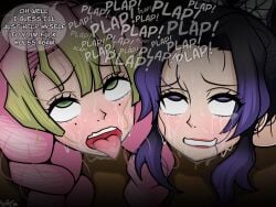 1boy 2d 2d_(artwork) 2d_artwork 2girls 2girls1boy action_lines ahe_gao ahe_gao_portrait anal anal_mating_press anal_sex ass ass_cheeks ass_cleavage ass_crack ass_focus beauty_mark big_ass big_booty big_butt big_penis black_hair blush blushing_profusely boob_focus booty breast_press breast_squeeze breasts breasts_focus breasts_from_behind breasts_out breasts_pressed_against_another breasts_pressed_against_partner breasts_squeezed_together butterfly_hair_ornament clavicle comic crying crying_with_eyes_open cum cum_explosion cum_in_ass cum_in_pussy cum_inside cumming cumming_in_ass demon_slayer dialogue dialogue_bubble doggy_style drool english english_dialogue english_text erection eyes_rolled_back eyes_rolled_up eyes_rolling_back fat_ass female female_naked female_nudity femsub from_behind from_behind_position fucked_from_behind fucked_silly furrowed_brow furrowed_eyebrows grabbing grabbing_another's_hips grabbing_ass grabbing_hips green_eyes hyoreisan imminent_anal imminent_anal_sex kanroji_mitsuri kimetsu_no_yaiba kochou_shinobu leaking_cum leaking_cum_from_asshole leaking_cum_from_pussy lipstick long_hair lot_of_cum male mating_press messed_up_hair messy_hair missionary missionary_position missionary_sex mole mole_under_eye moles_under_eyes multiple_pages multiple_panels naked naked_female nipples nude nude_female penis penis_between_breasts pink-haired_female pink_hair plap plap_(sound) plapping plump plump_ass purple-haired_female purple_eyes purple_hair pussy rolling_eyes saliva saliva_drip saliva_on_tongue saliva_string saliva_trail sex sex_from_behind short_hair smile smiling smiling_at_viewer speech_bubble sweat sweatdrop sweating sweaty sweaty_ass sweaty_body sweaty_breasts sweaty_butt tearing_up tears text text_bubble tit_focus tits_out tongue tongue_out tremble_lines tremble_spikes trembling trembling_spikes twin_braids twintails vein veiny_penis x-ray xray_view