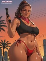 lucia caminos from grand theft auto by artoonizer