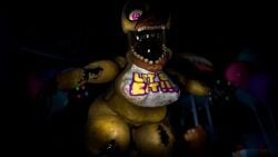 1girls 3d 3d_(artwork) beak bib bib_only casual_nudity female female_only five_nights_at_freddy&#039;s five_nights_at_freddy&#039;s_2 functionally_nude functionally_nude_female gilf handless mature_female missing_hand monster_girl nightmare_waifu no_hands nude nude_female pink_eyes reversemilkman robot robot_girl solo solo_female withered_chica