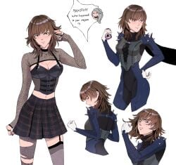 makoto niijima from persona by sarcii