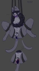 absurd_res anal anal_sex anthro arms_bent arms_tied ball_gag balls bent_legs blindfold bodily_fluids bondage bound breasts buttplug buttplug_in_ass buttplug_insertion buttplug_vibrator chastity_cage chastity_device crossed_arms damnycounter domestic_cat drool_on_face drooling ear_piercing felid feline felis fur futanari futasub gag genitals halter harness_ball_gag harness_gag hi_res internal internal_anal intersex legs_tied mammal moan nipple_piercing nipples object_in_ass penetration piercing plug plug_(sex_toy) plug_insertion purple_body purple_fur restrained_arms restraints saliva sex_toy sex_toy_in_ass sex_toy_insertion shaking small_breasts solo spread_legs spreading straitjacket suspension suspension_bondage tail tail_motion teeth_showing tremble_spikes trembling trembling_for_pleasure vibrator whiskers