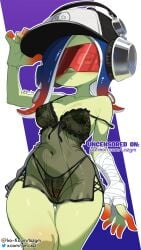 acht_(splatoon) babydoll baseball_cap big_breasts bra breasts cephalopod clothing dedf1sh electronics female genitals gm_laz green_body green_skin hat headgear headphones headwear hi_res humanoid lace_bra lace_panties laz_gm lingerie looking_at_viewer marine mollusk nightgown nintendo not_furry octarian octoling pseudo_hair pussy solo solo_female solo_focus splatoon splatoon_(series) splatoon_3 splatoon_3:_side_order sunglasses tentacle tentacle_hair thigh_gap tinted_eyewear translucent translucent_clothing twitter_link underwear visor vulva