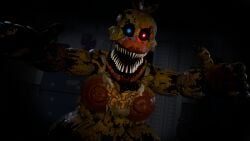 nightmare chica (fnaf) from five nights at freddy's by reversemilkman