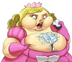 between_breasts cake fat_princess food_between_breasts obese pdxyz solo tagme