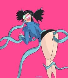 1girls anal anal_penetration asian ass black black_hair blushing clothed_sex clothing dat_ass eyewear female glasses gorillaz hair human irispoplar large_ass looking_back nipples noodle_(gorillaz) noodle_(saturnz_barz) nude nudity oral outerwear pale_skin penetration pussy restrained sex short_hair skirt sunglasses tentacle tentacle_porn tentacle_sex tentacles thick_thighs tied_hair triple_penetration twintails vaginal vaginal_penetration vaginal_secretions vulva