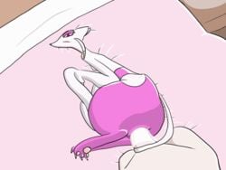 animated bed dragonweirdo female feral male male_on_feral mammal mienshao nintendo penetration pokemon sex straight video_games