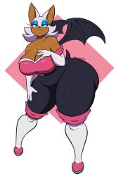 rouge the bat from sega by dewwydarts