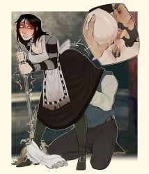 1boy 1boy1girl 1girls alice_(madness_returns) alice_liddell alice_madness_returns angus_bumby anilingus ass ass_bigger_than_head ass_focus asshole big_ass big_butt bileshroom breasts bubble_ass bubble_butt butt_focus eating_ass face_in_ass fanart fat_ass female genital_fluids hairy_pussy huge_ass huge_butt maid maid_uniform male medium_breasts no_panties pubes pubic_hair pussy pussy_juice rimjob rimming rimming_female thick_ass thick_legs thick_thighs thunder_thighs under_clothes wet_pussy wide_hips wide_thighs