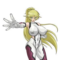 areola areola_bulge areolae areolae_bulge big_areola big_areolae big_breasts big_nipples bimbo blonde_hair bodysuit breasts cameltoe cosplay gigantic_areola gigantic_areolae gigantic_breasts gigantic_nipples huge_areola huge_areolae huge_breasts huge_nipples impossible_clothes impossible_clothing impossible_shirt large_areolae large_areolae large_breasts large_nipples long_hair nipple_bulge nipples nipples_visible_through_clothing ponytail sherry_leblanc skin_tight taimanin_(series) taimanin_suit tight tight_clothes tight_clothing tight_shirt very_long_hair yu-gi-oh! yu-gi-oh!_5d's